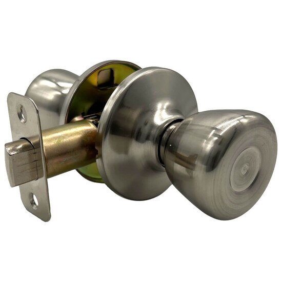 Satin Nickel Passage Door Knob | MFS Supply - 3/4 View